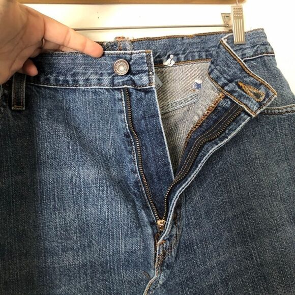 Levi’s 529 Deconstructed Mini Low Straight Skirt - Picture 3 of 8